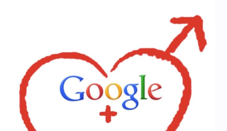 Google + AI inside of a heart