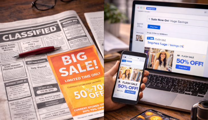 traditional advertising vs paid ads