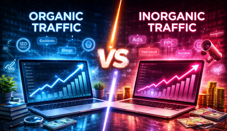 organic traffic vs inorganic traffic