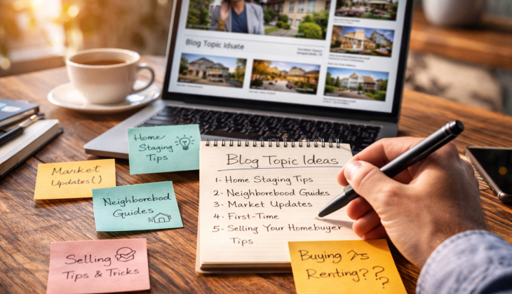 blog topic ideas for real estate agents