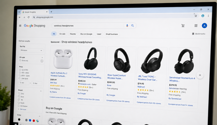 how to get ecom products on google shopping and AI