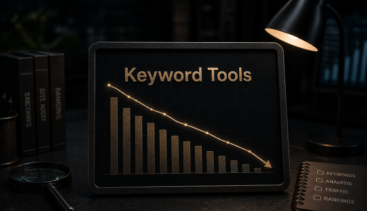 keyword tools trending down